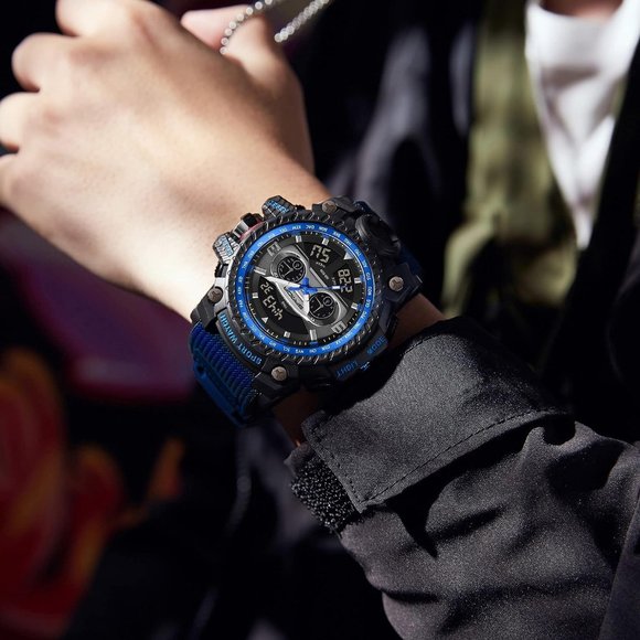 KXAITO Men's Waterproof Military Racing car Dashboard Design Watch - Picture 4 of 6